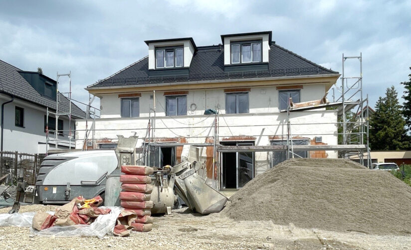 Construction site update | Elegant twinhouse in Sendling