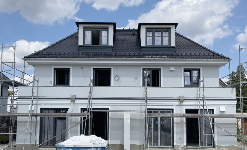 Construction site update | twin house Halmstraße 14, Sendling